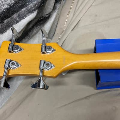 Italia Imola Chambered Semi-Hollow Body 4-String Bass with Case - 34" scale image 13