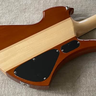 B.C. Rich Heritage Classic Mockingbird Bass LH Left Hand Lefty KOA Active EMG Pickups image 14