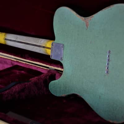 American Fender Telecaster Custom Heavy Relic Green Sparkle image 5
