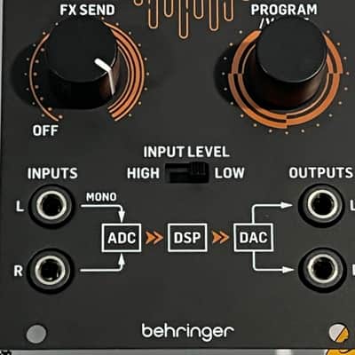 Behringer Space FX Eurorack Module 2023 - Present - Black image 3