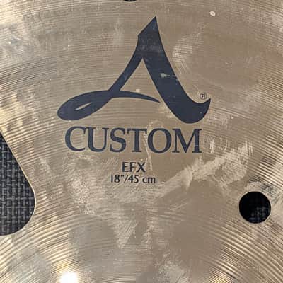 Zildjian 18" A Custom EFX Crash Cymbal 2007 - Present - Brilliant image 3