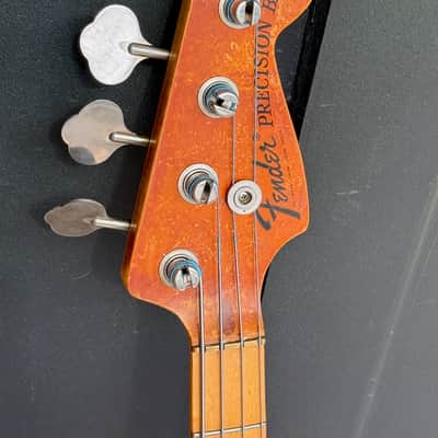 Fender Precision Bass 1975 - beat sweet See-Thru Blonde w/a set of hot P-J EMG pickups. image 6