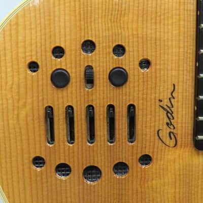Godin Multiac Steel Natural HG High Gloss Acoustic Guitar w/ Soft Case image 6