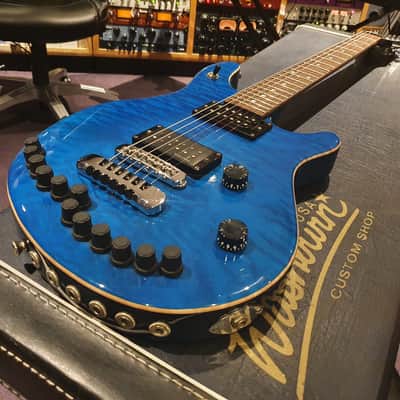 Crazy RARE Washburn USA Custom Shop AAA Quilt 10 Top Artist Guitar! 7 pickups & inputs! PRS style! image 1