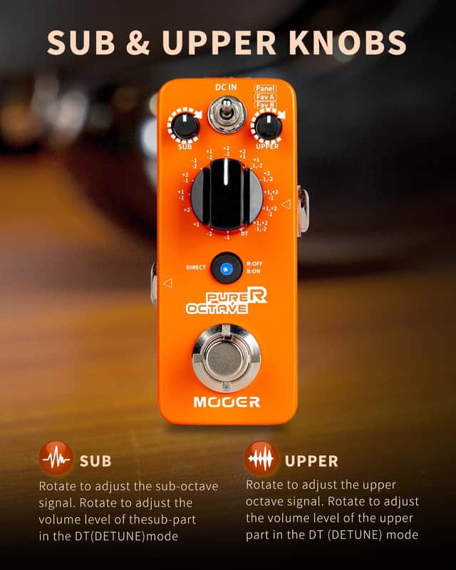 Mooer Purer Octave Micro Seires Overdrive, Boost, Delay, Noise Gate, Flanger (Price includes the import duty for US buyer) image 1