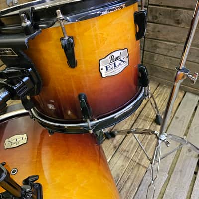 Drum Kit Pearl ELX, Amber Fade With Cymbals And Hardware USED! RK22M130726 image 5