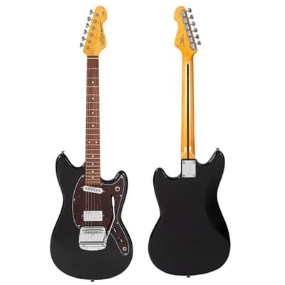 Vintage REVO Series 'Colt' HS Duo Electric Guitar ~ Boulevard Black image 6