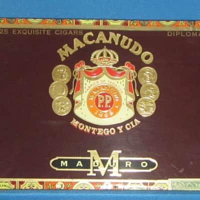 Macanudo Cigar box for build 2000's - Glossy brown image 1
