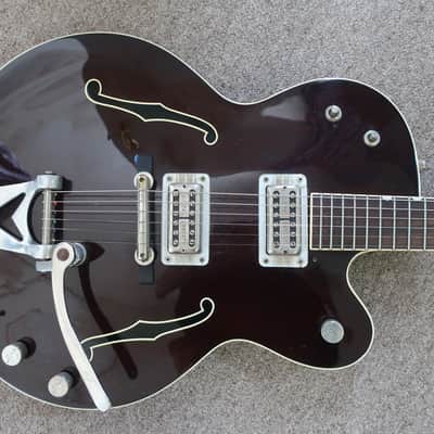 Vintage 1998 Gretsch Tennessee Rose G6119-1962FT Walnut w/ FilterTron Pickups, Bigsby & Case Very Dark Stain Near Black! image 5