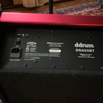 ddrum DDA50 BT 50-Watt 1x10" Bluetooth Electronic Percussion Amp 2010s - Black / Red image 8