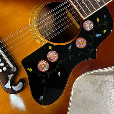 1976 Ibanez MIJ Made in Japan Model 698-12 Jumbo 12 string Acoustic Guitar Sunburst image 3