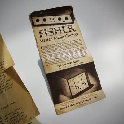The Fischer Model 50-PR Vintage Preamplifier and Equalizer Circa-1940s-Brown Bakelite image 10