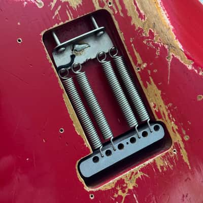Fender Custom Shop 1960 Heavy Relic Stratocaster Body with hardware  ‘60 Strat 2013 - Faded Dakota Red Nitro image 13