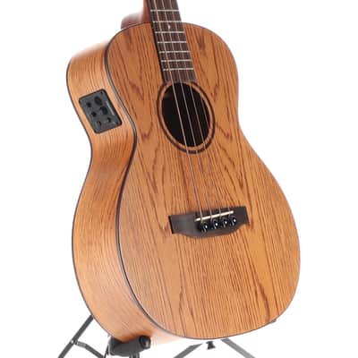 Lanikai OA-EBU Acoustic Electric Bass Natural Oak, Plays Great (I10)(11912) (11912) image 4