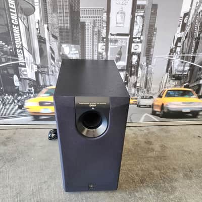 Yamaha's Yamaha YST-SW005 compact, active powered subwoofer 90s - Black image 1