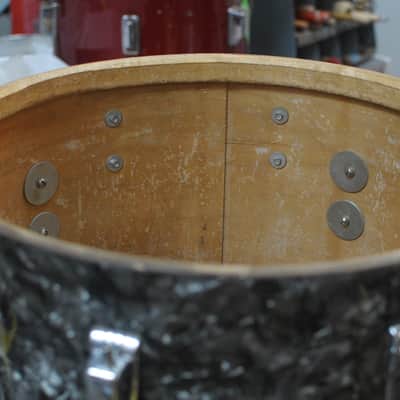 1971 Ludwig "Super Classic" Black Diamond Pearl Drum Set image 17
