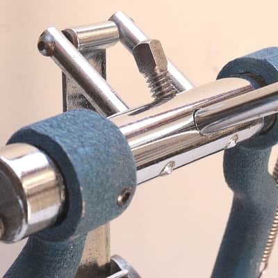 Slingerland AA Bass Drum Pedal, Ball Bearing Action, Scroll Footboard, Blue Textured Finish - 1959 to '60 image 1