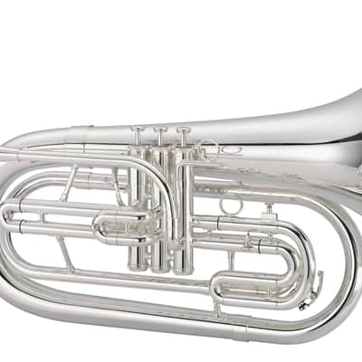 Jupiter 1000 Series JBR1000MS Marching Baritone - Silver, with Case image 2