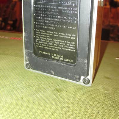1981 BOSS OD-1 Long Dash Metal Screw Yellow image 5