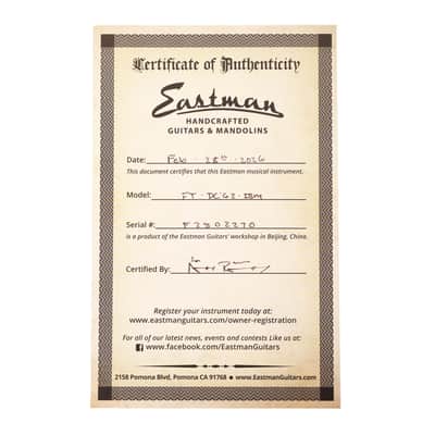Eastman Fullertone DC'62 Ice Blue Metallic image 9