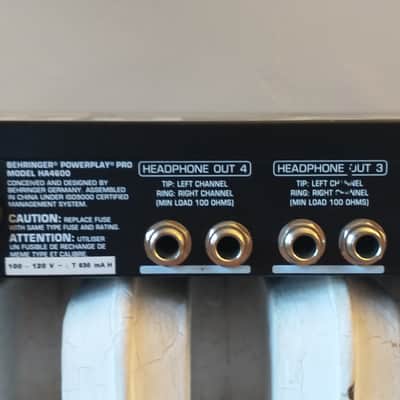 Behringer Powerplay Pro HA4600 4-Channel Headphone Amplifier 2000s - Black / Silver image 9