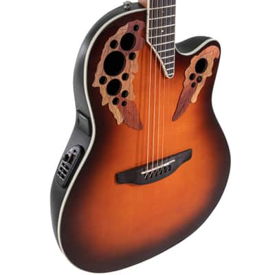 Ovation CE48-1 Celebrity Elite Super Shallow Guitar, Sunburst - Minor Damage image 6