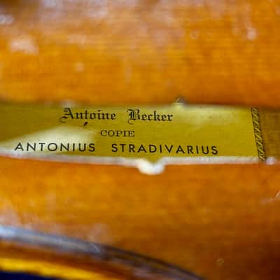 Antoine Becker 16" Viola No. 209 Antonius Stradivarius Copie W/ Case & Bow image 11