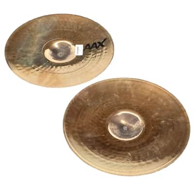Used Sabian AAX Medium Hi Hats 14" Brilliant - Good image 4