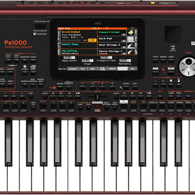 Korg PA1000 61-Key Professional Arranger Keyboard, Wine Red