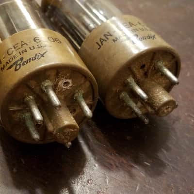Bendix ONE (1) JAN-CEA-6106 tNOS TESTED Vacuum Tubes Red Bank triple mica premium 5Y3 Audio 1953 image 6