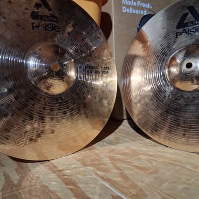 Paiste 14" Alpha Medium Hi-Hat Cymbals (Pair) 2010 - 2016 - Brilliant image 6