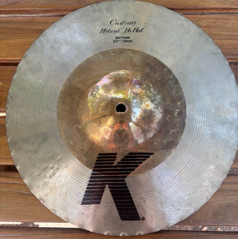 Zildjian 13.25" K Custom Hybrid Hi-Hat Cymbals (Pair) 2006 - Present - Traditional / Brilliant image 1