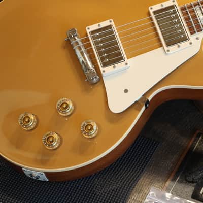 2012 Gibson Custom Shop 1954 Reissue Les Paul Standard BurstBuckers Electric Guitar Goldtop + COA OHSC image 6