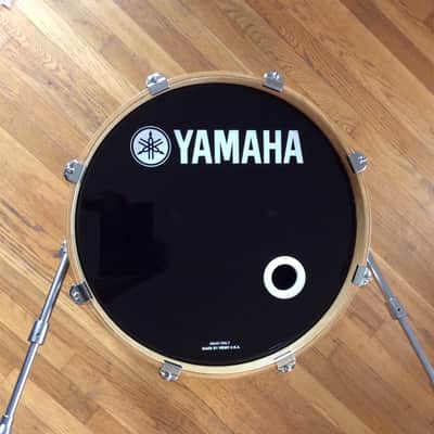 Yamaha Oak custom 18" kick drum bass Natural jazz bop image 7