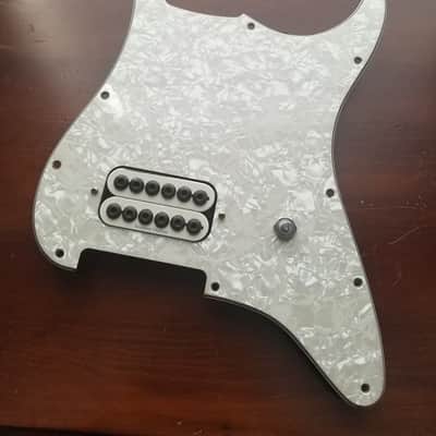 Seymour Duncan SH-8b Invader Bridge Pickup White with Tom Delonge pickguard image 1