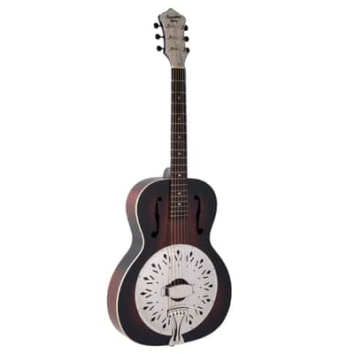 Recording King RR-41-VS Rattlesnake Wood Body Resonator Guitar image 2