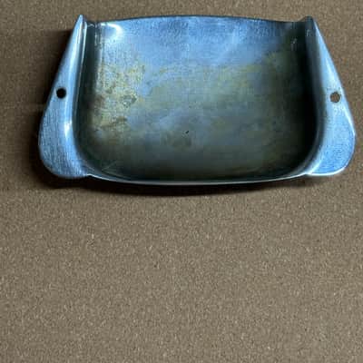 Fender Vintage 1960s Fender Precision Bass “Ashtray” Bridge Cover – Original Chrome image 2