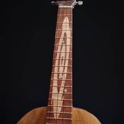 Solid Koa Pineapple Tenor Ukulele With Raised Hibiscus Sound Hole (SCJ - Jazz Hat # 146) image 8