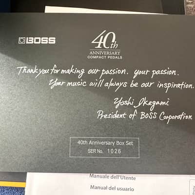 Boss BOX-40 40th Anniversary Box Set 2017 - Green/Red/Yellow image 10