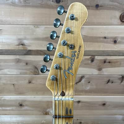 Fender Custom Shop 1954 Telecaster Electric Guitar - Aged Nocaster Blonde image 3