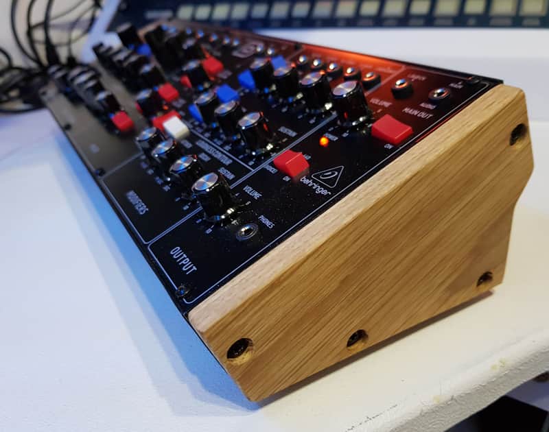 Behringer Model D, Neutron, K2, Pro 1, CAT etc Solid Oak End Cheeks image 1