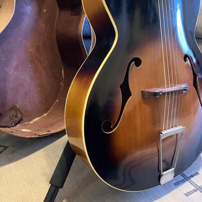 Kay/Harmony Old Kraftsman Archtop Guitar 1950’s-1960’s Sunburst W/Original Case image 2