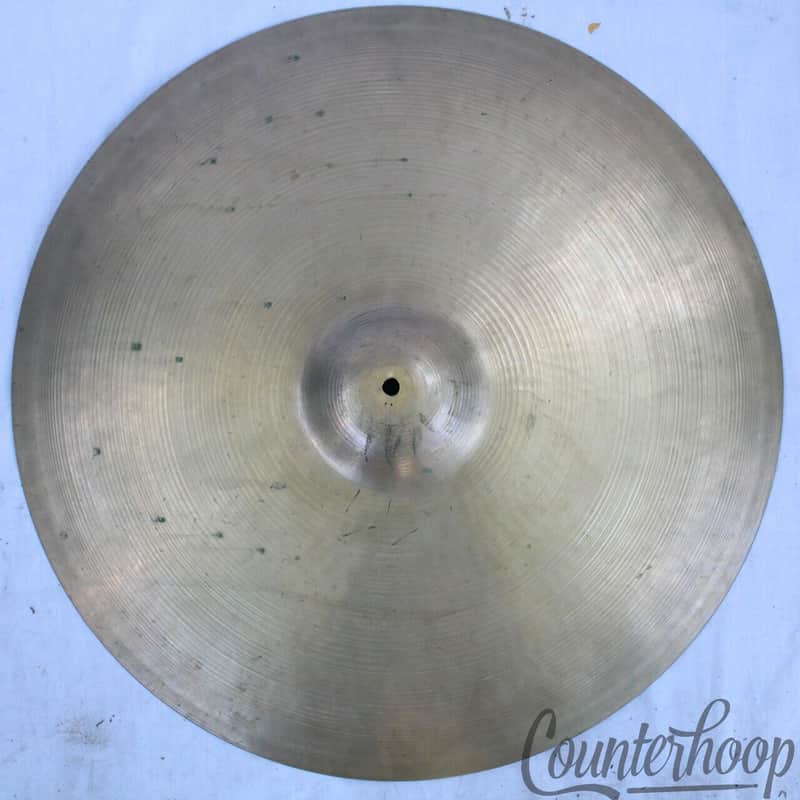 *Zildjian 24" 60s Med-Thin Ride Cymbal Avedis B20 A Original Patina Jazz Vintage image 1