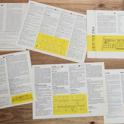Lot: 6x A4 ARP adverts + 3x KORG Owner's manuals image 3