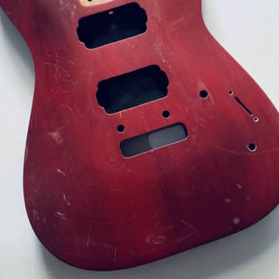 Red DIY HH Guitar Basswood Body image 16