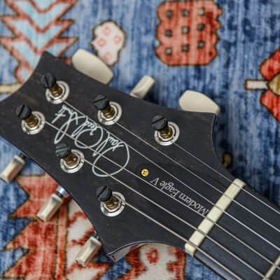 PRS USA Paul Reed Smith Modern Eagle V Wood Library "Faded Blue Burst + Ebony" (2025) image 14