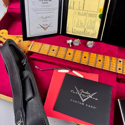 Fender Custom Shop Limited Edition '58 Reissue  Stratocaster Heavy Relic w/ Anodized Guard +upgrades,  Center Pocket Custom Shop Tweed case, Cert,  and all paperwork. image 22