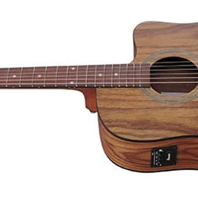 Ibanez - V40WSCEOPB - Acoustic-Electric Guitar w/ Cutaway - Natural Open Pore image 1
