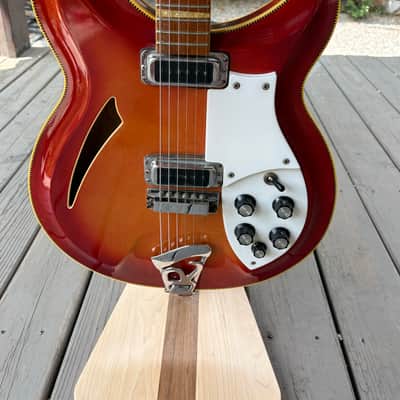 Stunning 1970 Rickenbacker 381 Fireglow w/ Original Case RARE image 3