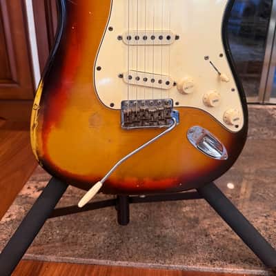 1966 Fender Stratocaster | Original 3-Tone Sunburst | All Original | Grey Bottom Pickups (Brad Gillis Collection) image 2